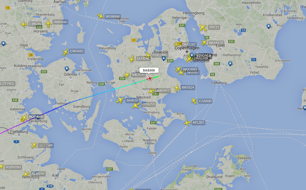 realtime flight map