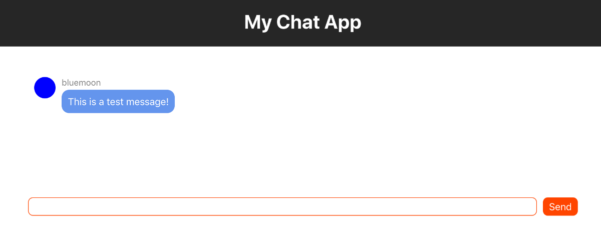 React Chat With Header